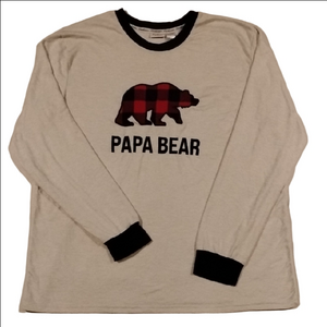 3/$20 Dearfoams Cozy Comfort Papa Bear Shirt
